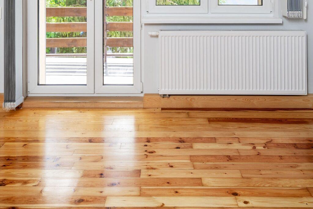 Shiny Finish wooden floor for home